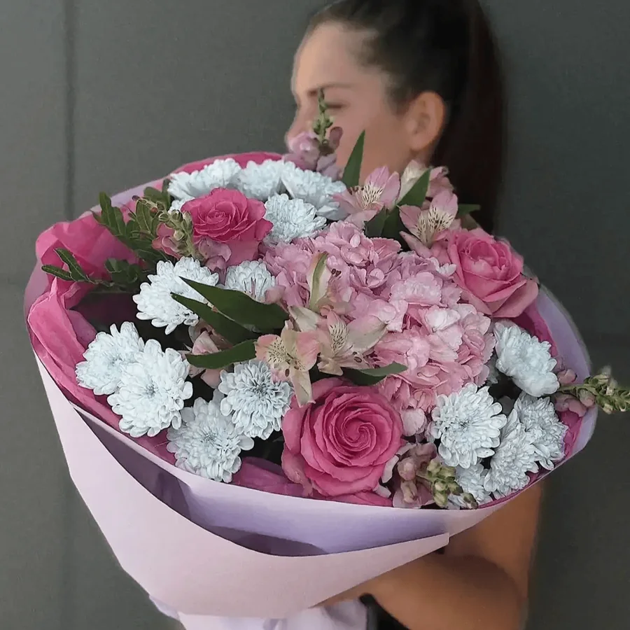 Букет «Розовое облако»